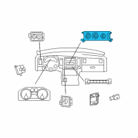 OEM 2010 Dodge Ram 3500 Control-A/C And Heater Diagram - 68090629AB