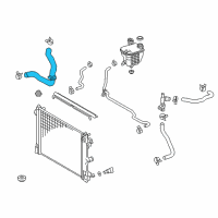 OEM 2021 Toyota C-HR Upper Hose Diagram - 16572-0T220