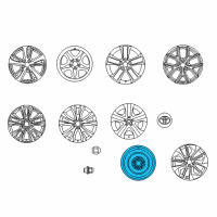 OEM 2012 Toyota Camry Spare Wheel Diagram - 42611-06380