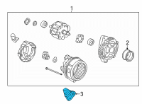 OEM 2022 Acura MDX BRACKET, ACG Diagram - 31113-61A-A00