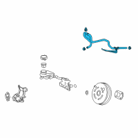 OEM Acura Tube Assembly, Master Power Diagram - 46402-TX4-A01