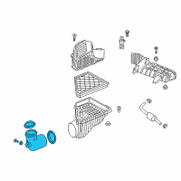 OEM 2022 Chevrolet Traverse Inlet Duct Diagram - 23117554