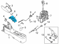 OEM 2020 Nissan Versa Finisher-A/T Indicator, Console Diagram - 96941-5RL1A