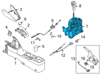 OEM 2018 Nissan Kicks Transmission Control Device Assembly Diagram - 34901-5RC0A