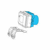 OEM 2019 Jeep Cherokee Anti-Lock Brake Control Unit Diagram - 68373858AA