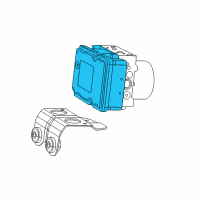 OEM 2018 Jeep Cherokee Anti-Lock Brake System Module Diagram - 68373857AA