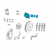 OEM 2018 Jeep Wrangler JK CALIPER-Disc Brake Diagram - 68044863AA