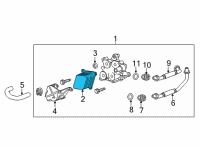 OEM 2018 Cadillac ATS Oil Cooler Diagram - 12658747