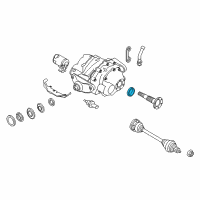 OEM 2012 BMW X6 Shaft Seal, Output Shaft Diagram - 33-10-7-582-392