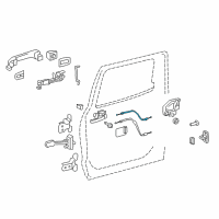 OEM 2020 Toyota Tundra Lock Cable Diagram - 69730-0C050