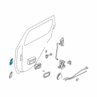 OEM 2000 Nissan Pathfinder Hinge Assy-Rear Door Diagram - 82400-1M20A