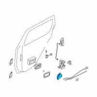 OEM 1997 Nissan Pathfinder Lock Actuator Diagram - 82552-5P00A