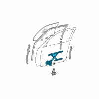 OEM Toyota Camry Regulator Diagram - 69801-AA030