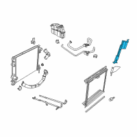 OEM 2014 Dodge Challenger Seal-Radiator Side Air Diagram - 68233014AB