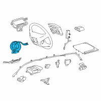 OEM 2013 Lexus RX350 Spiral Cable Sub-Assembly With Sensor Diagram - 84307-0E080