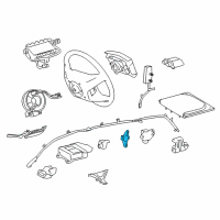 OEM 2015 Toyota Sienna Side Sensor Diagram - 89831-08040
