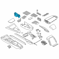 OEM 2015 BMW 650i xDrive Gran Coupe Phone Holder Diagram - 51-16-9-218-782