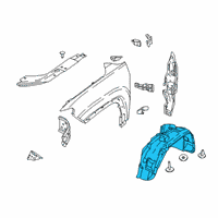 OEM 2020 Jeep Compass Reinforce-Splash Diagram - 68505034AA