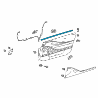 OEM Lexus LC500 WEATHERSTRIP, Front Door Diagram - 68171-11010