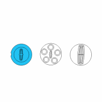 OEM Lincoln Center Cap Diagram - 3W4Z-1130-AA