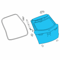 OEM 2017 Cadillac XT5 Lift Gate Diagram - 84735285