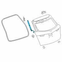 OEM Cadillac Lift Cylinder Diagram - 84283430