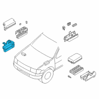 OEM Nissan Pathfinder Cover-FUSIBLE Link Holder Diagram - 24382-4W000