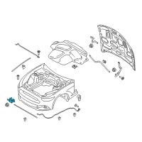 OEM 2016 Ford Mustang Latch Diagram - FR3Z-16700-B