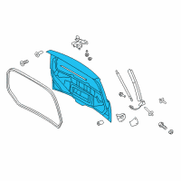 OEM 2019 Ford Flex Lift Gate Diagram - BA8Z-7440010-C