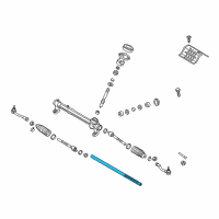 OEM 2018 Hyundai Tucson Rack Assembly-Power Steering Gear Box Diagram - 57710-D3000