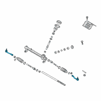 OEM 2022 Kia Sportage End Assembly-Tie Rod, LH Diagram - 56820D3600