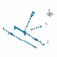 OEM 2019 Hyundai Tucson Gear Assembly-Steering Diagram - 56500-D3500