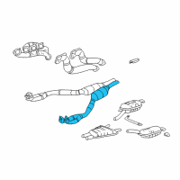 OEM 1995 BMW 740iL Catalytic Converter Diagram - 18-30-1-745-011