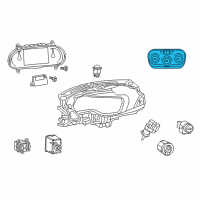 OEM 2013 Dodge Dart Center Stack Lower Diagram - 1TQ77DX9AJ