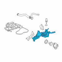 OEM 2017 Honda Accord Passage Complete, Water Diagram - 19410-5G0-A01