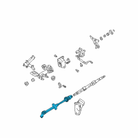 OEM 1998 Toyota Sienna Shaft Assy, Steering Intermediate Diagram - 45220-08010