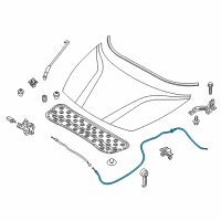 OEM 2019 Kia Rio Cable Assembly-Hood Latch Diagram - 81190H9000