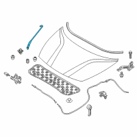 OEM 2018 Kia Rio Rod Assembly-Hood Stay Diagram - 81170H8000