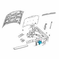 OEM Ford Explorer Latch Diagram - 6L2Z-16700-AA