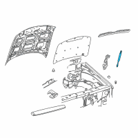 OEM 2010 Ford Explorer Sport Trac Support Cylinder Diagram - 6L2Z-16C826-A