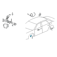 OEM Cadillac DTS Front Sensor Diagram - 25767359