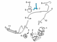 OEM Chevrolet Express 2500 Power Steering Suction Hose Diagram - 84365987