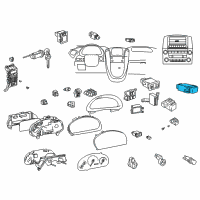 OEM 2000 Lexus RX300 Switch, Seat Memory Diagram - 84927-48010