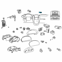 OEM 1999 Lexus RX300 Lamp Assy, Telltale Diagram - 83950-48010