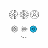 OEM 2005 Nissan Quest Spare Tire Wheel Assembly Diagram - 40300-5Z077