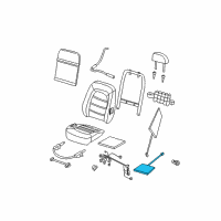 OEM Mercury Mountaineer Seat Heater Cushion Diagram - 4L2Z-14D696-AB