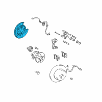 OEM Lexus RX330 Plate Sub-Assy, Parking Brake, LH Diagram - 46504-0E010