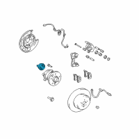 OEM 2005 Toyota Highlander ABS Rotor Diagram - 89544-48030