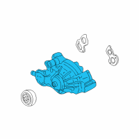 OEM Chevrolet Express 1500 Pump Kit, Water Diagram - 89018166