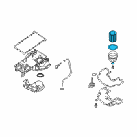 OEM 2004 BMW 645Ci Oil Filter Element Set Diagram - 11-42-7-511-161